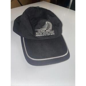 2003 America's Cup New Zealand Black And White Hat ~ Line 7